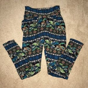 Flower printed leggings